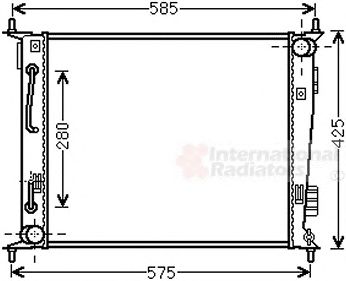 VAN WEZEL 83002185 -  Радиатор, охлаждение двигателя